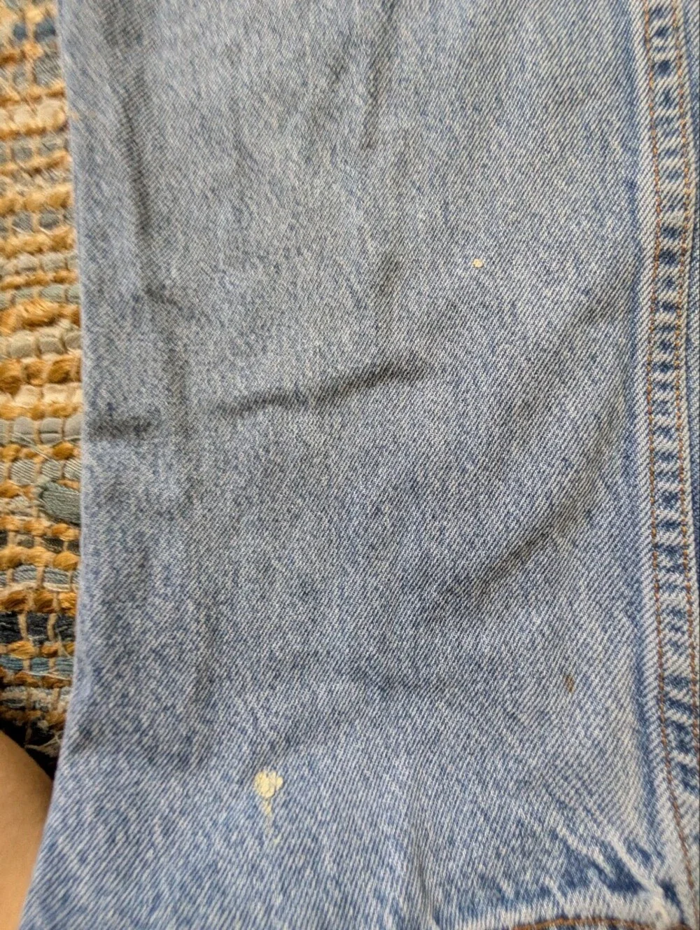 Vtg 1999 Levi’s 505 Orange Tab Jeans Distressed Workwear 100% Cotton